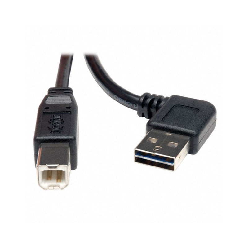1 pcs : UR022-006-RA - CBL USB2.0 A PLUG R/A-B PLUG 6'