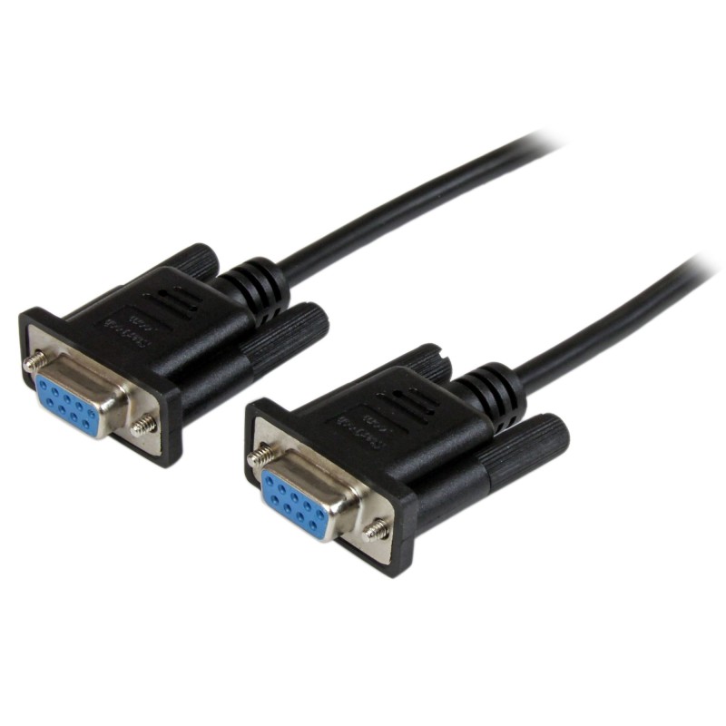 1 pcs : SCNM9FF2MBK - 2M BLACK DB9 NULL MODEM CABLE
