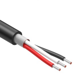 1 pcs : 30-02420 - CABLE 3COND 22AWG BLACK SHLD 1M