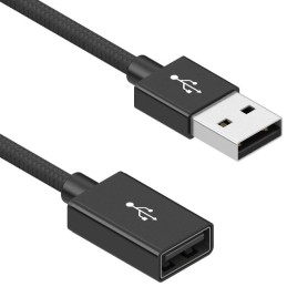 1 pcs : 10-03382 - CBL USB2.0 A RCPT TO A PLG 3.28'