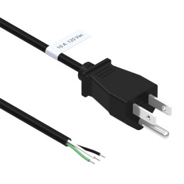 1 pcs : 11-00082 - CORD 18AWG NEMA5-15P - CBL 9.84'