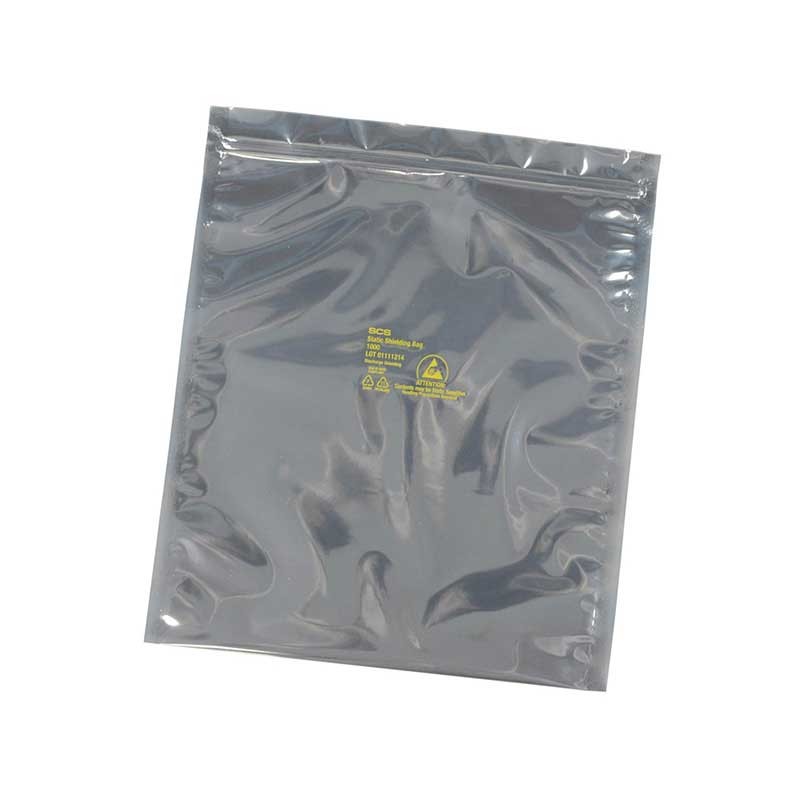 1 pcs : SCS 30023 - Static Shielding Bag &lt10nJ Energy Shielding Silver 2' (50.8mm) X 3' (76.2mm)