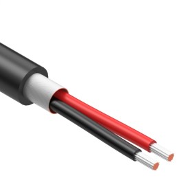 1 pcs : 30-02411 - CABLE 2COND 20AWG BLACK SHLD 1M