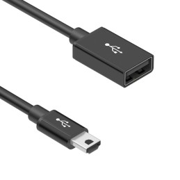 1 pcs : 10-02338 - CBL USB2.0 A RCP-MIN A PLG 3.28'