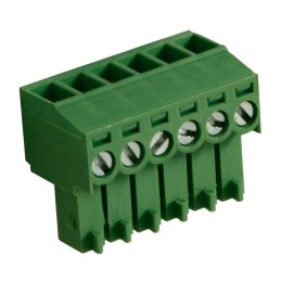 5 pcs - RS PRO 3.5mm Pitch 6 Way Right Angle Pluggable Terminal Block, Plug, Through Hole, Screw Termination