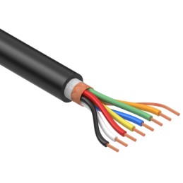1 pcs : 30-00933 - CABLE 7COND 24AWG BLACK SHLD 1M