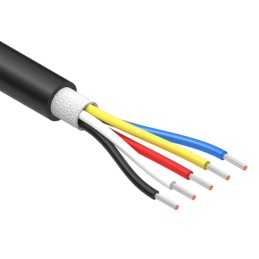 1 pcs : 30-01927 - CABLE 5COND 24AWG BLACK 1M