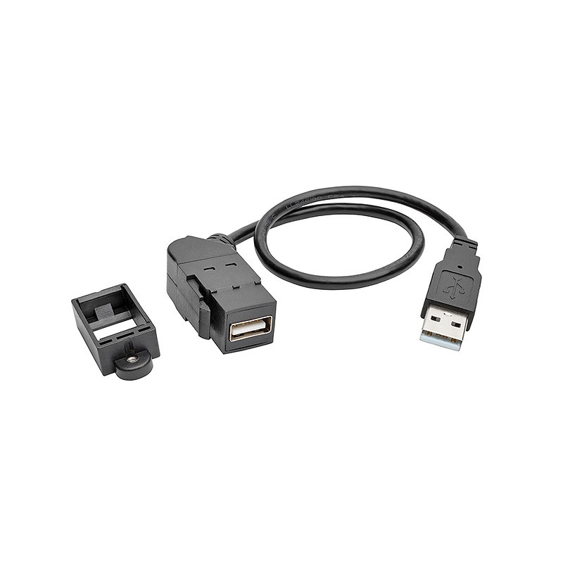 1 pcs : U024-001-KPA-BK - CBL USB2.0 A RCPT TO A PLUG 1'