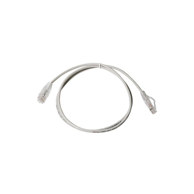 1 pcs : CAT6A-28AWGUTP-GYPVC-1M - CAT6A 28AWG BC UTP Grey PVC 1M