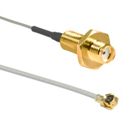 1 pcs : CSI-SGFE-100-UFFR - CBL ASSY U.FL-SMA JCK-PLG 3.937'