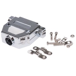 5 pcs - MH Connectors MHCCOV-MP Series ABS D Sub Backshell, 25 Way, Strain Relief