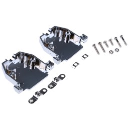 5 pcs - MH Connectors MHCCOV-MP Series ABS D Sub Backshell, 25 Way, Strain Relief