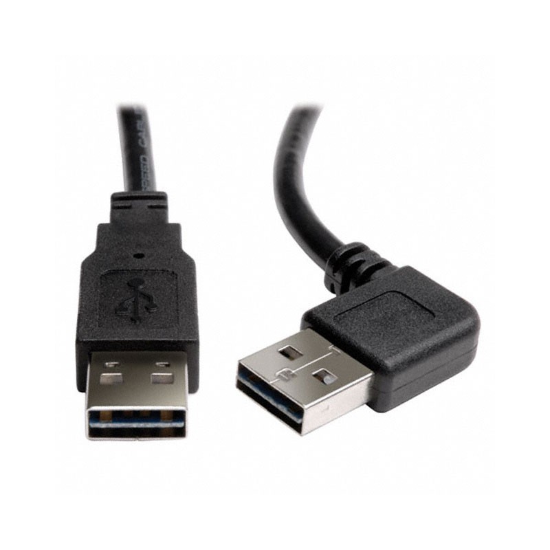 1 pcs : UR020-003-RA - CBL USB2.0 A PLUG-A PLUG R/A 3'