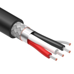 1 pcs : 30-01568 - CABLE 3COND 18AWG BLACK SHLD 1M