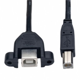 1 pcs : U025-001-PM - CBL USB2.0 B RCPT TO B PLUG 1'