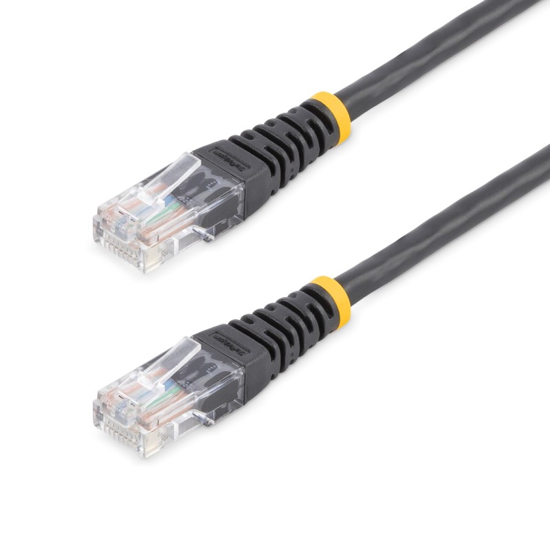 1 pcs : M45PATCH10BK - 10FT BLACK CAT5E PATCH CABLE
