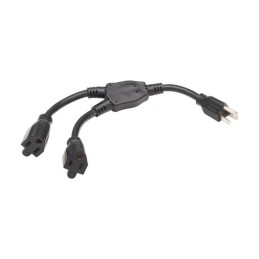 1 pcs : P024-001-2 - EXTENSION CORD Y SPLITTER, NEMA