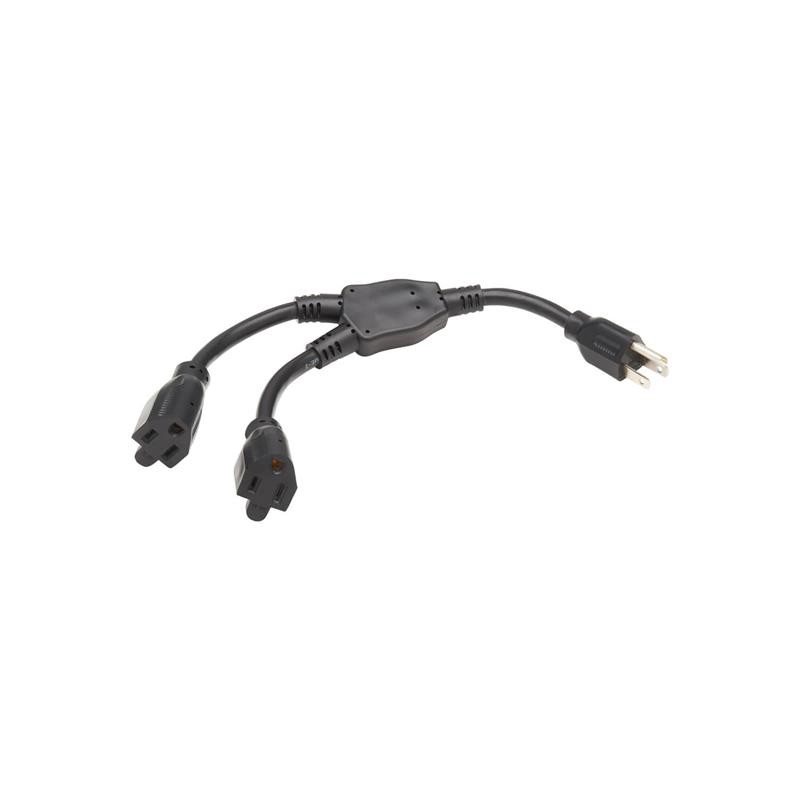 1 pcs : P024-001-2 - EXTENSION CORD Y SPLITTER, NEMA
