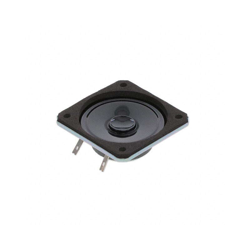 1 pcs : K 50 SQ - 8 OHM - 8 Ohms General Purpose Speaker 2 W 250 Hz ~ 10 kHz Top Round, Square Frame
