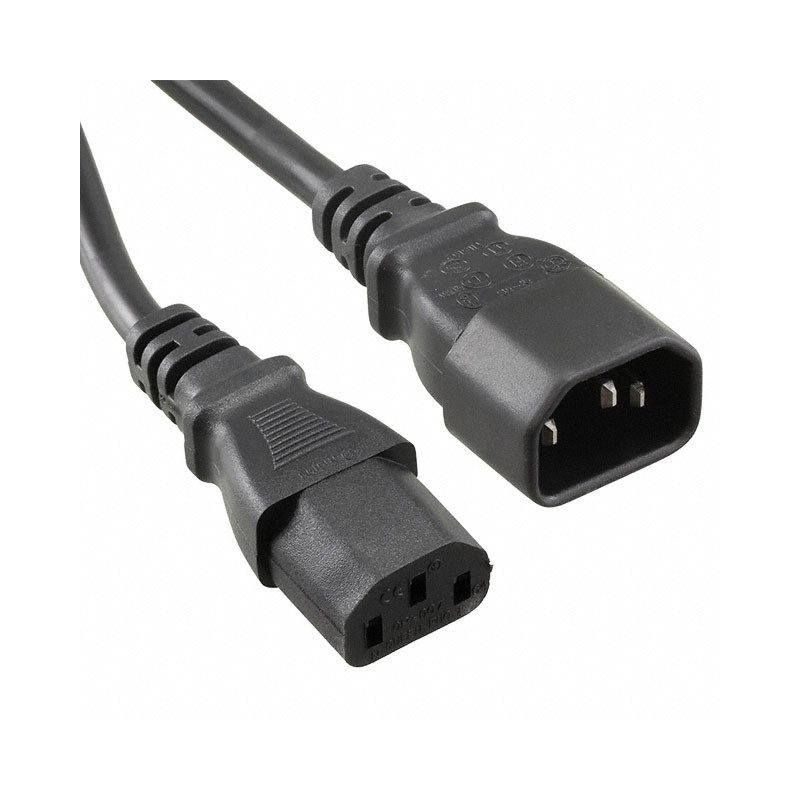 1 pcs : 6007.0212 - CORD IEC320-C14 - 320-C13 3.28'