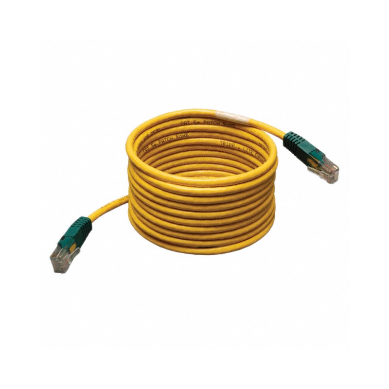 1 pcs : N010-025-YW - CABLE MOD 8P8C PLUG TO PLUG 25'