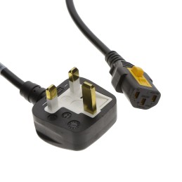 1 pcs : 6051.2068 - CORD BS1363A - IEC 320-C13 4.92'