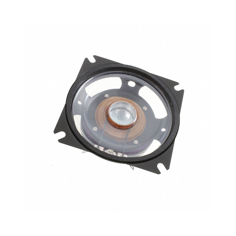 1 pcs : SL 87 WPM - 4 OHM - 4 Ohms General Purpose Speaker 20 W 200 Hz ~ 5 kHz Top Round, Square Frame