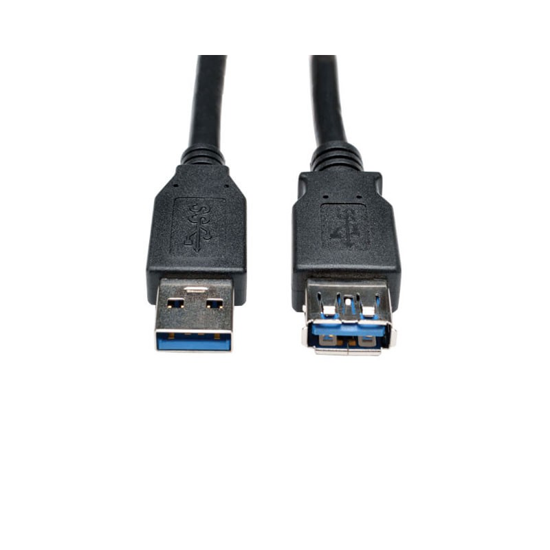 1 pcs : U324-003-BK - CABLE A RCPT TO A PLUG 3'