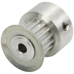 1 pcs - RS PRO Timing Belt Pulley, Aluminium, Zinc Plated Steel 6.4mm Belt Width x 2mm Pitch, 14 Tooth