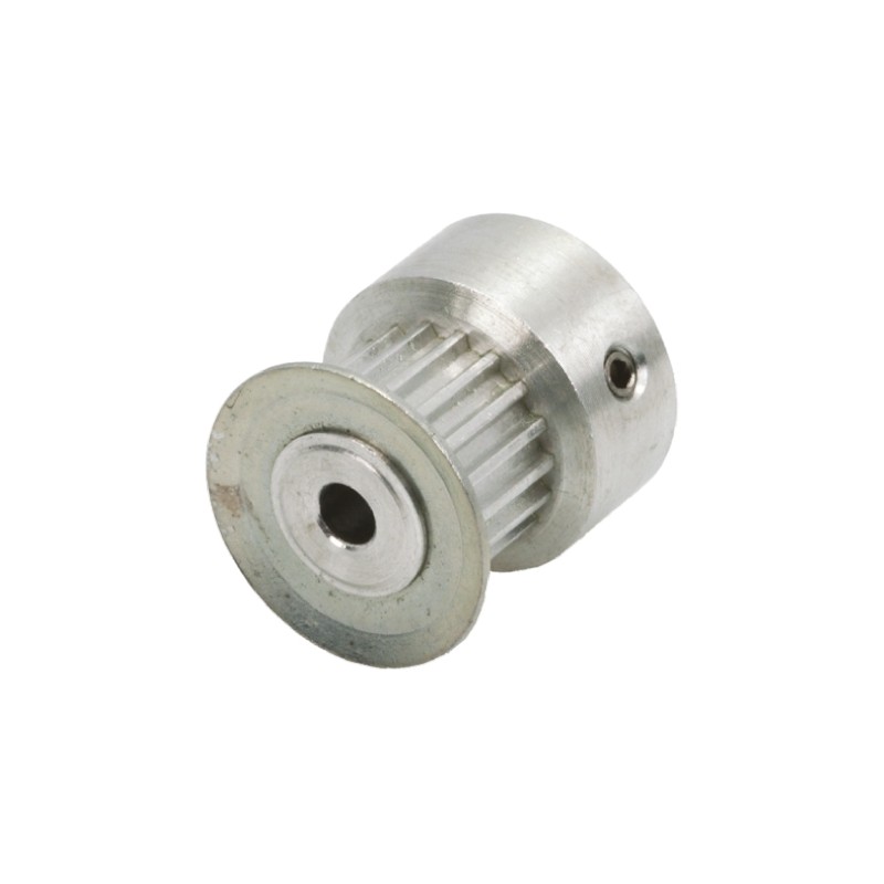 1 pcs - RS PRO Timing Belt Pulley, Aluminium, Zinc Plated Steel 6.4mm Belt Width x 2mm Pitch, 14 Tooth