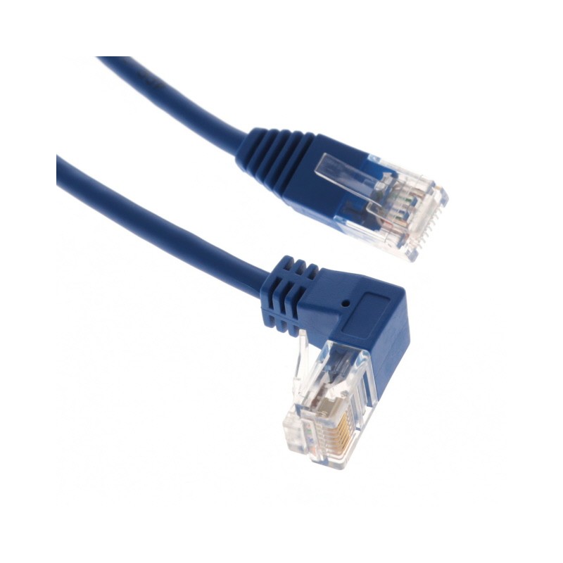 1 pcs : N204-S10-BL-DN - DOWN-ANGLE CAT6 GIGABIT MOLDED S