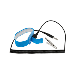 1 pcs : SRA Soldering Products ESD-WS6-BL - Wrist Strap with Cord 5' (1.52m) 1 MOhms Black