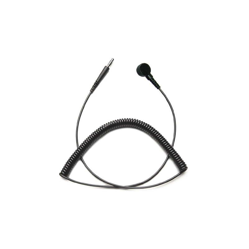 1 pcs : Transforming Technologies CC0045 - Cord (For Wrist Straps) 12' (3.66m) 1 mOhms Black