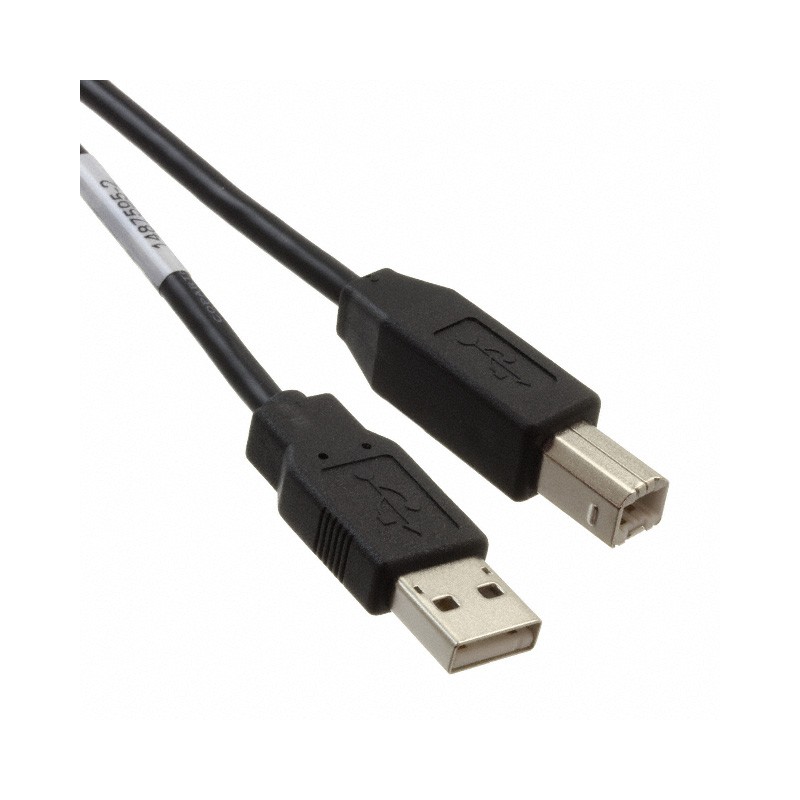 1 pcs : 1487594-2 - CBL USB2.0 A PLUG TO B PLG 0.82'