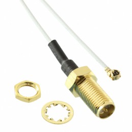 1 pcs : RFCBA110607SA6B301 - CBL ASSY U.FL-RPSMA JK-PL 2.756'