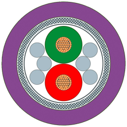 1 pcs : 6XV18300PH10 - CABLE 2COND VIO SHLD