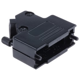 5 pcs - MH Connectors MHD45PPK Series ABS Angled D Sub Backshell, 15 Way, Strain Relief