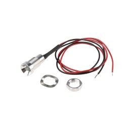 1 pcs - Oxley Green Panel Mount Indicator, 8mm Mounting Hole Size, Lead Wires Termination, IP67