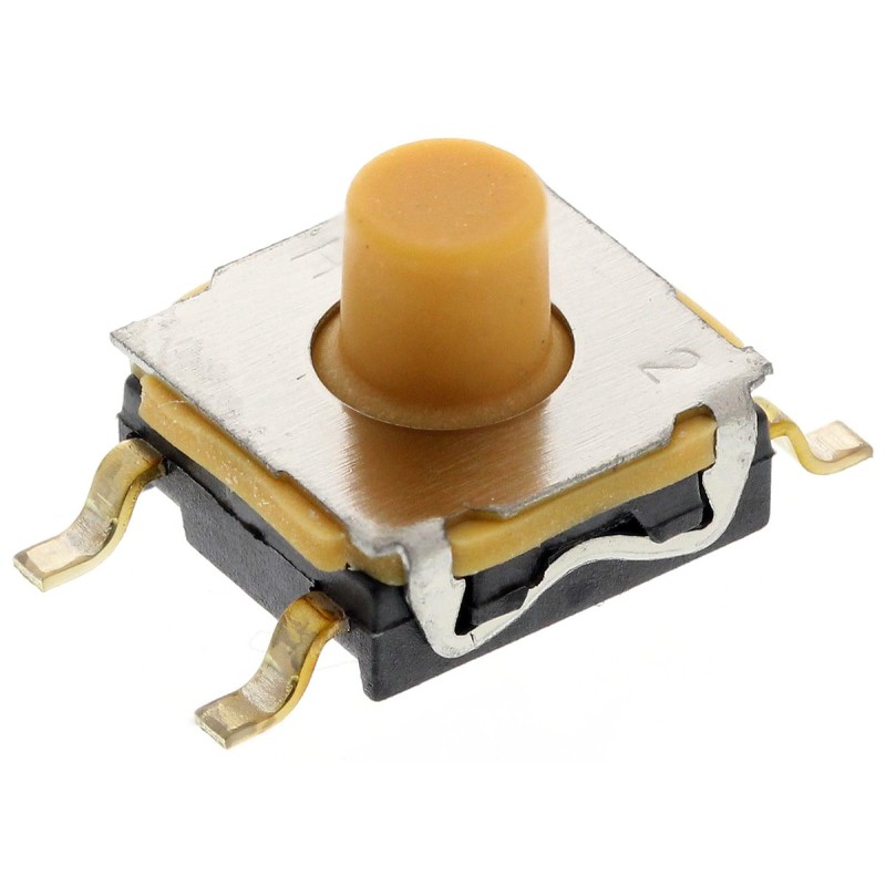 10 pcs - IP67 Button Tactile Switch, SPST 50 mA @ 32 V dc 2.6mm Surface Mount