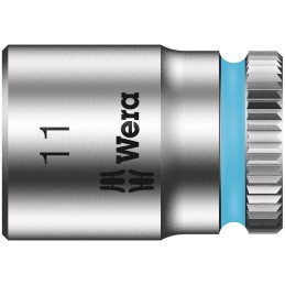 1 pcs - Wera 1/4 in Drive 11mm Standard Socket, 6 point, 23 mm Overall Length