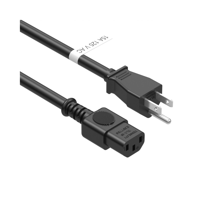 1 pcs : 11-00128 - CORD 14AWG NEMA5-15P - C13 9.84'