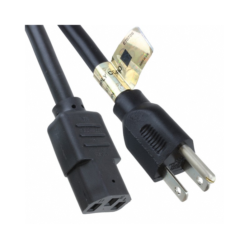 1 pcs : P007-006 - CORD 14AWG NEMA5-15P - IEC320 6'