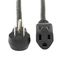 1 pcs : P024-003-15D - POWER EXTENSION CORD, RIGHT-ANGL