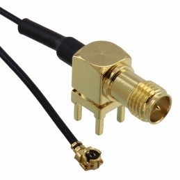 1 pcs : RFCBA161310SA6B301 - CBL ASSY U.FL-RPSMA JK-PL 3.937'