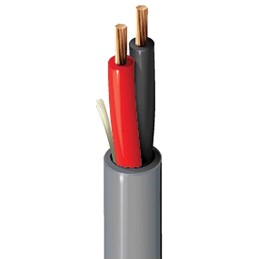 1 Reel of 200 - Belden 2 Core Speaker Cable, 6 mm² CSA, 11.2mm od, 200m, Black, Red