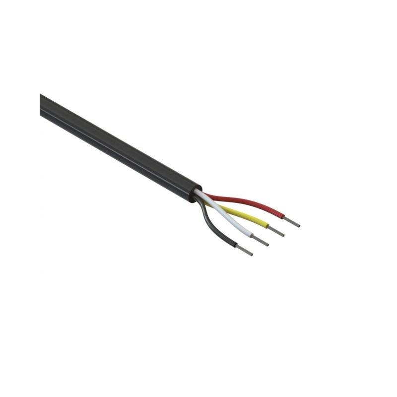 1 pcs : 30-00389 - CABLE 4COND 24AWG BLACK 5M