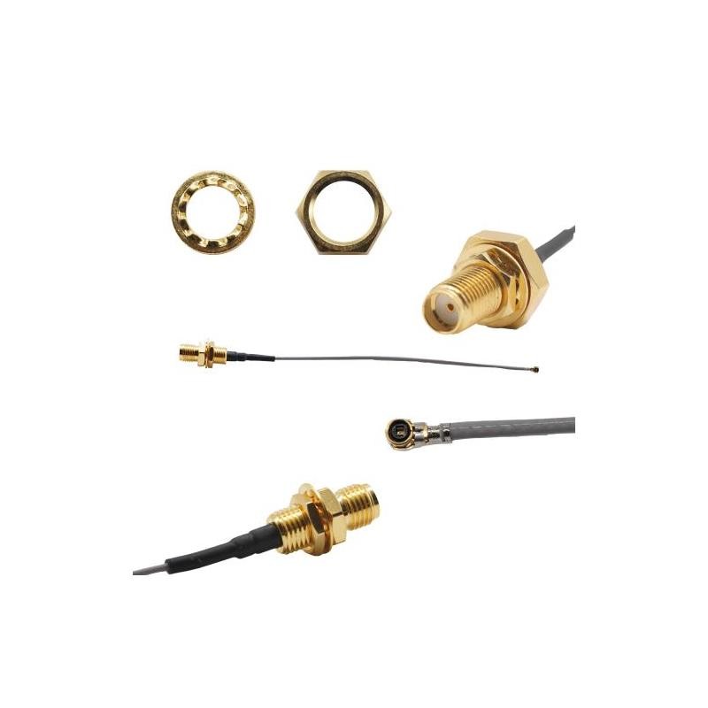 1 pcs : ASMGA0125XA113S11 - CBL ASSY SMA-MHF4 JCK-PLG 4.921'