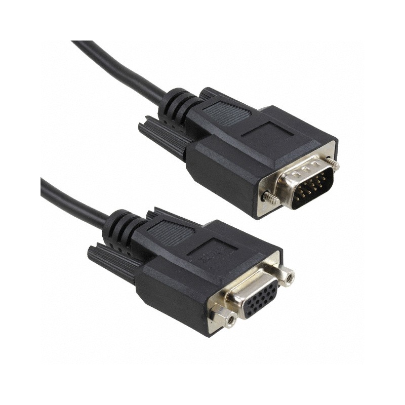 1 pcs : P510-025 - CABLE ASSY HD15 SHLD BLACK 7.62M