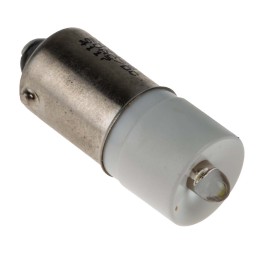 1 pcs - RS PRO White LED Indicator Lamp, 6V ac/dc, BA9s Base, 10mm Diameter, 2070mcd