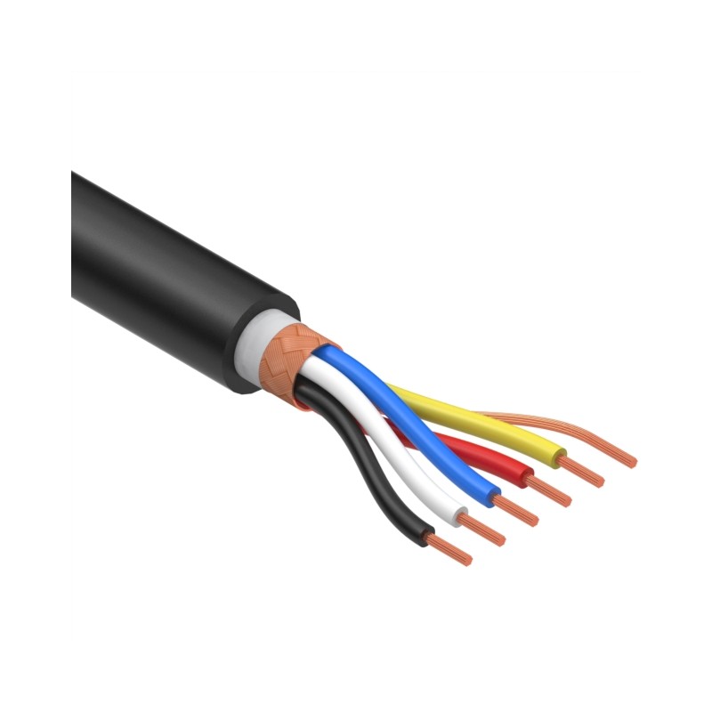 1 pcs : 30-00922 - CABLE 5COND 22AWG BLACK SHLD 1M